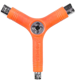 Pig Neon Orange Tri-Socket/Threader Skate Tool