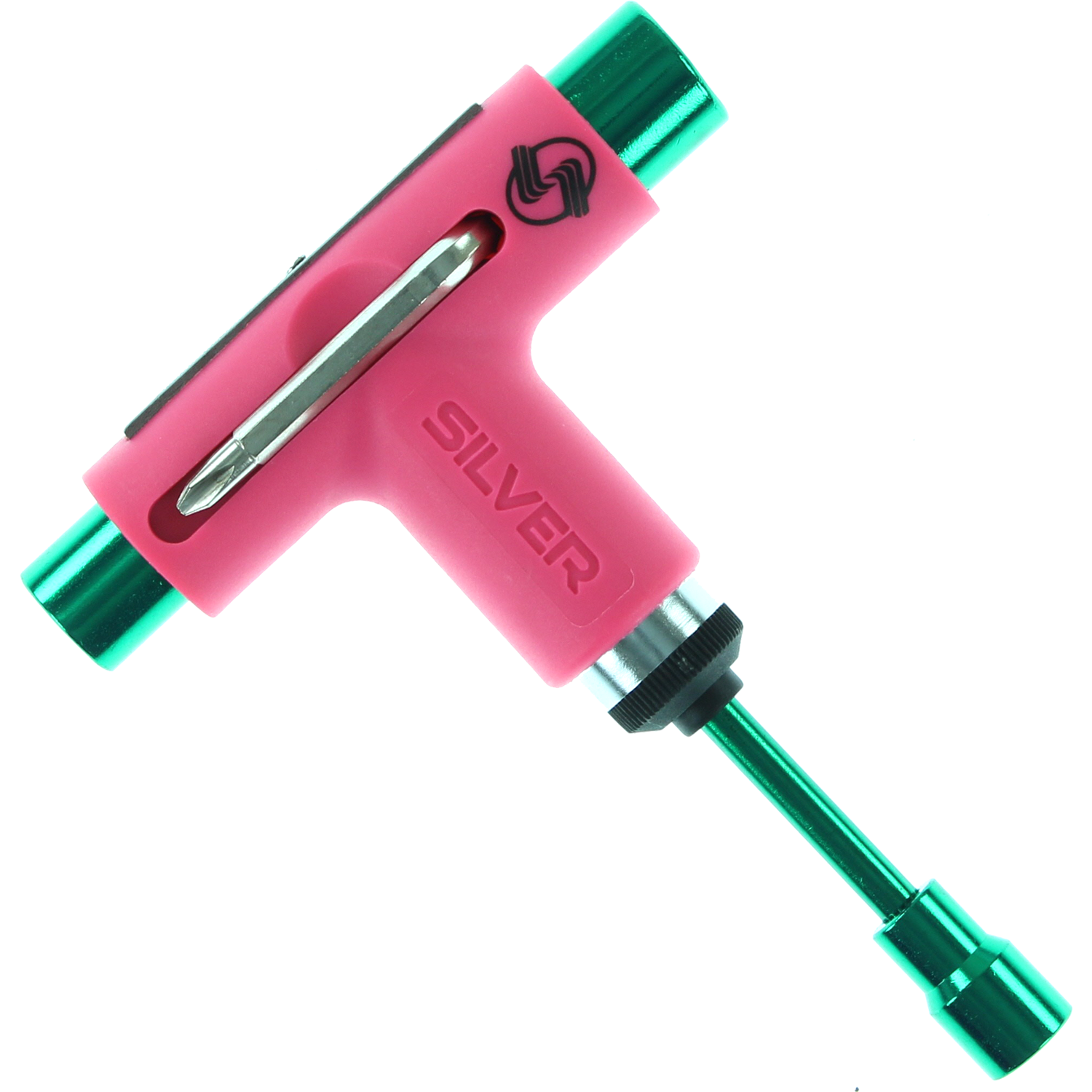 Silver SKATE TOOL Neon Pink/Green | Universo Extremo Boards Skate & Surf
