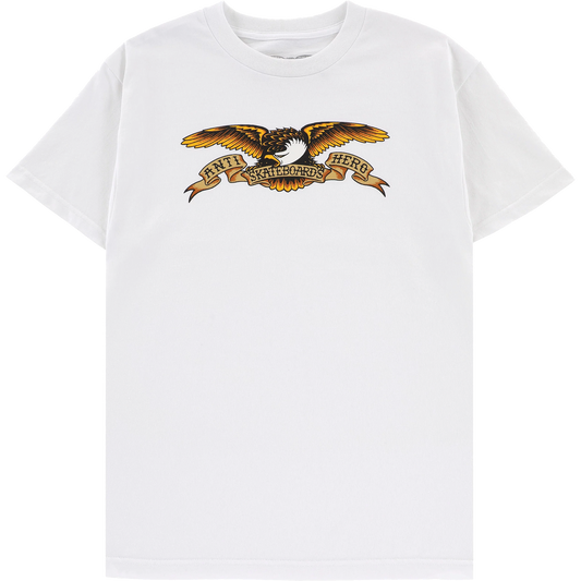 Antihero Eagle T-Shirt - Size: X-LARGE White/Blue Multi