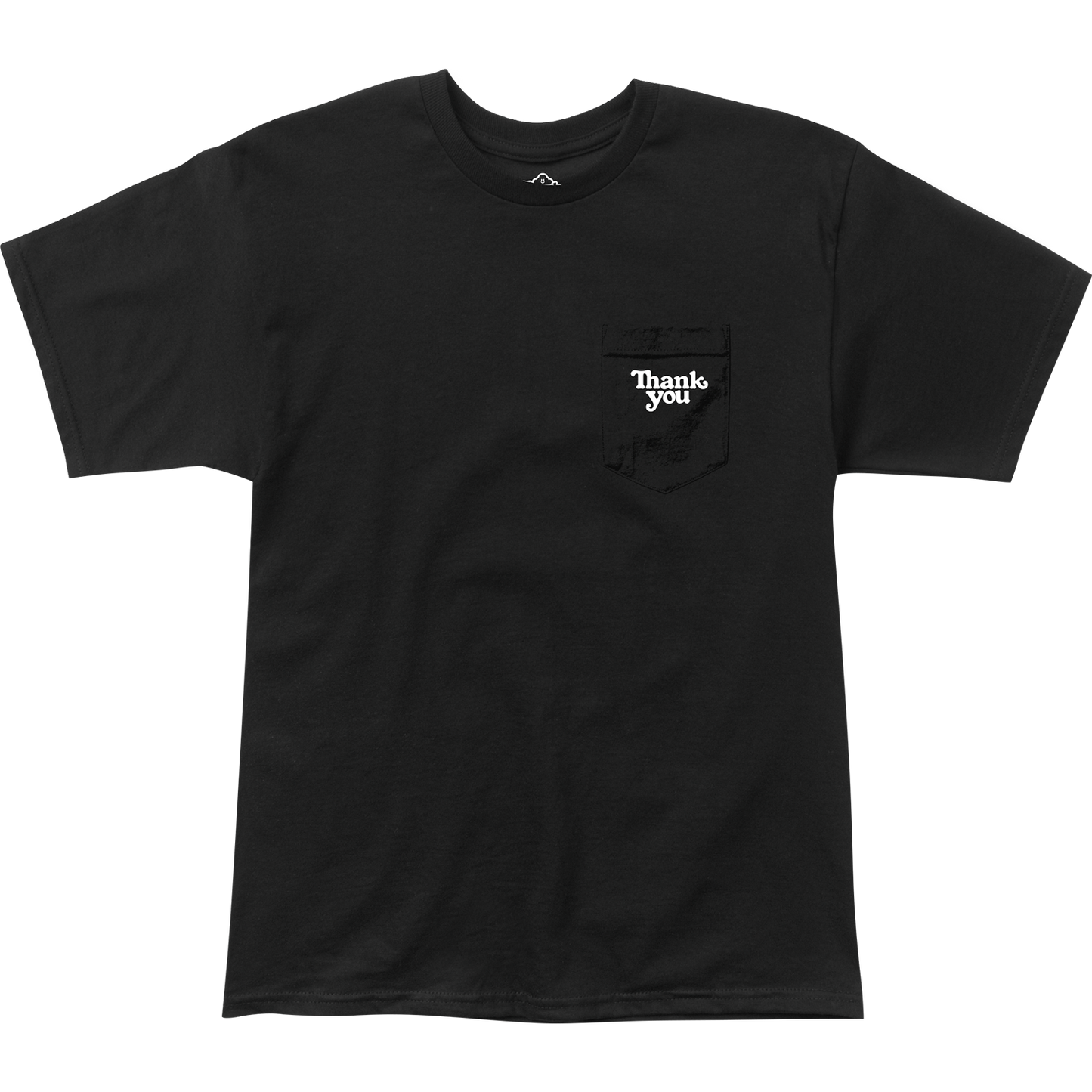 Thank You Pocket Logo T-Shirt - Size: SMALL Black