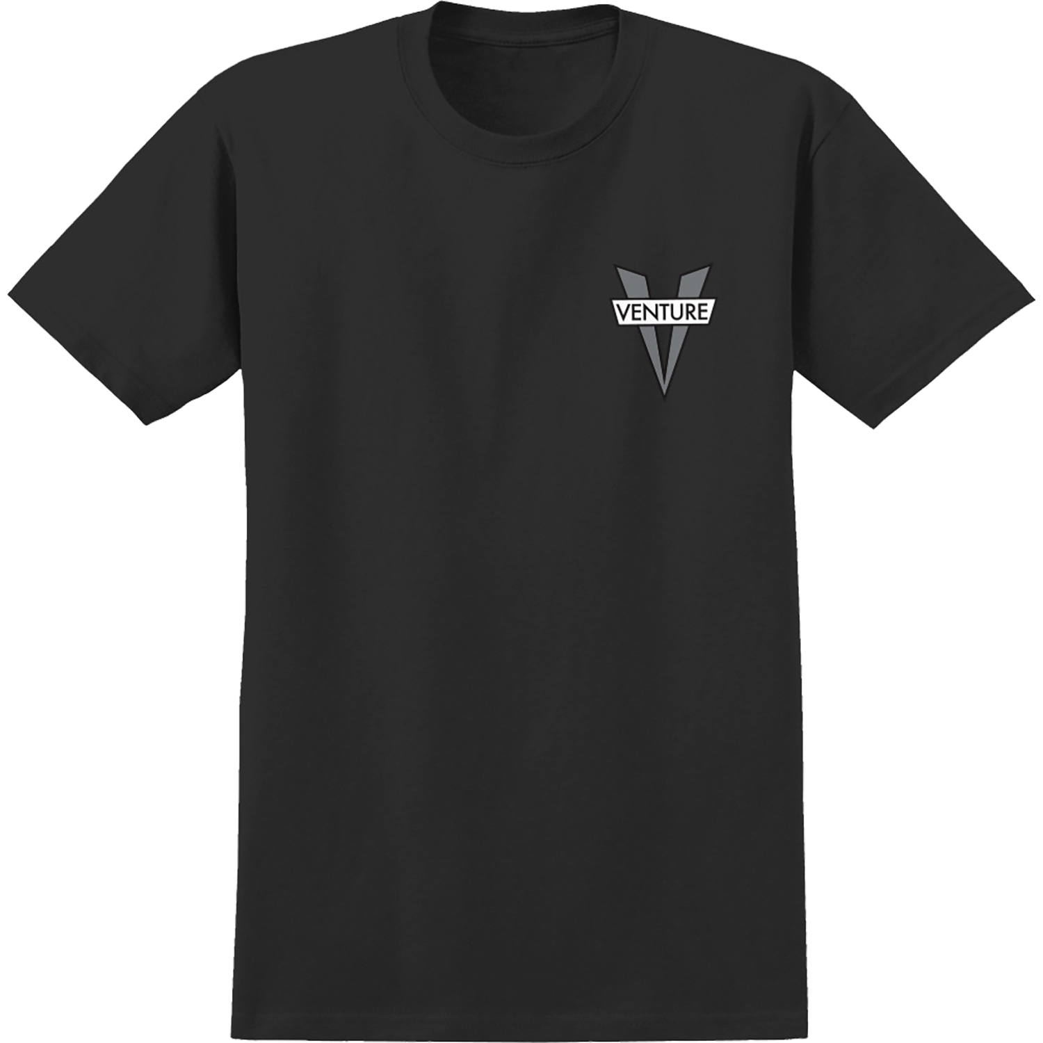Venture Heritage V T-Shirt - Size: SMALL Black/Grey