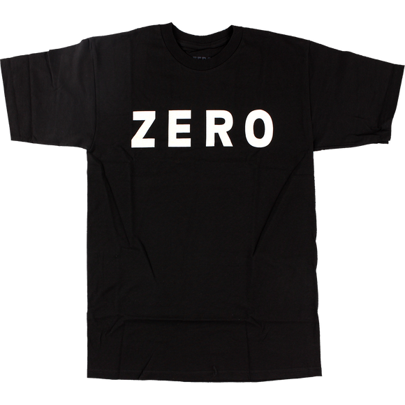 Zero Army Logo T-Shirt - Size: SMALL Black/White
