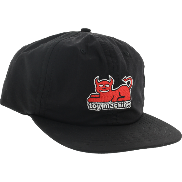 Toy Machine Devil Cat Skate HAT - Adjustable Black 