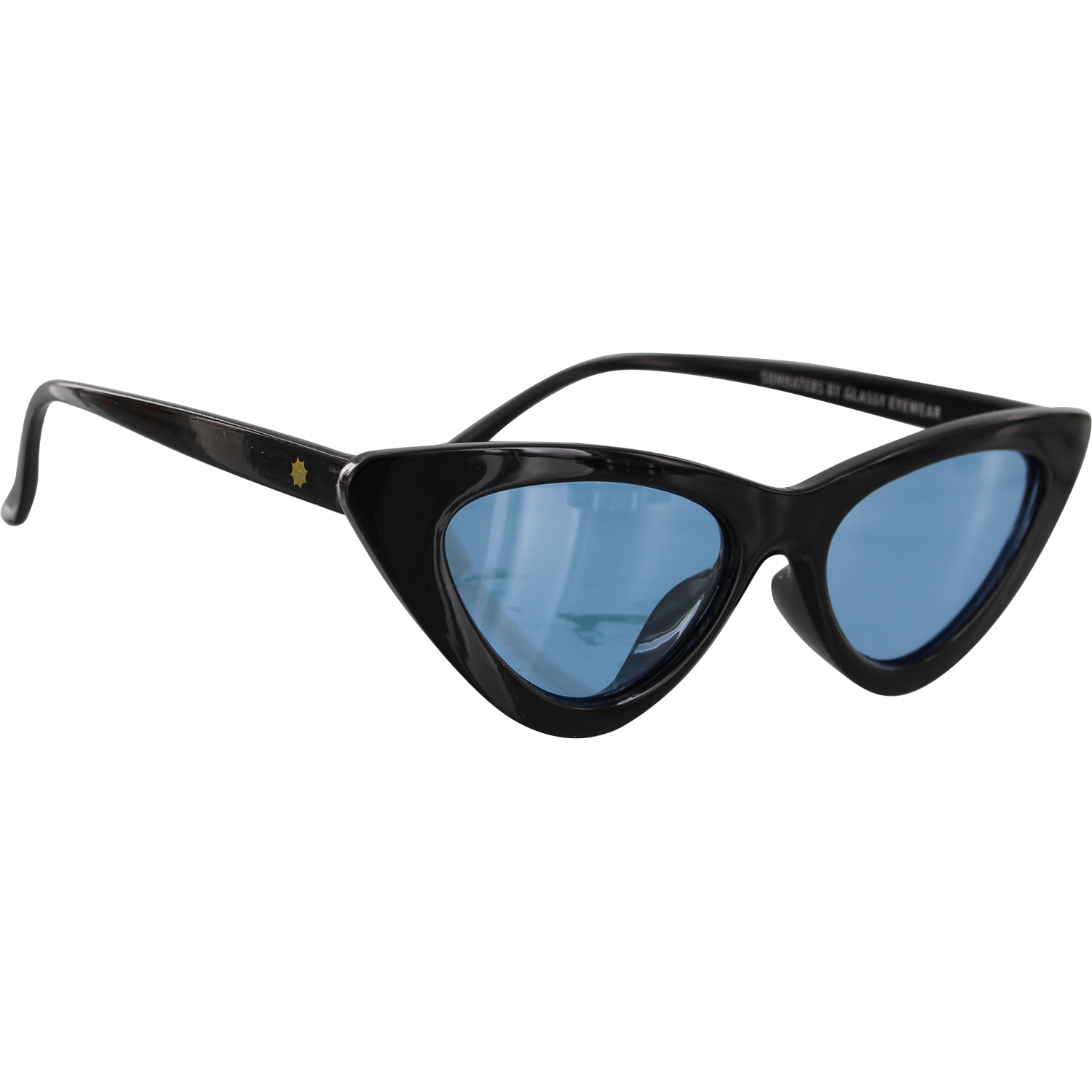 Glassy Billie Black/Blue Sunglasses Polarized