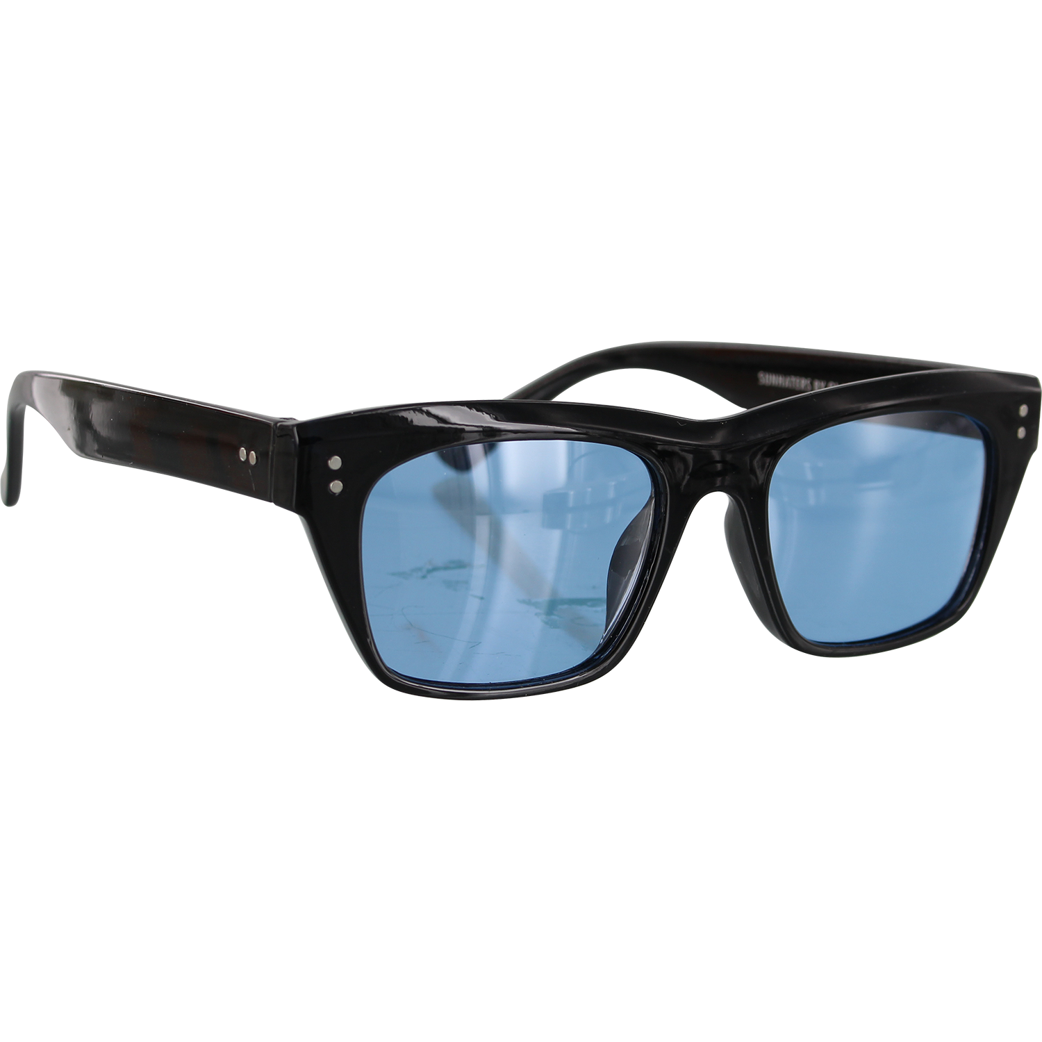 Glassy Santos Black/Blue Sunglasses Polarized