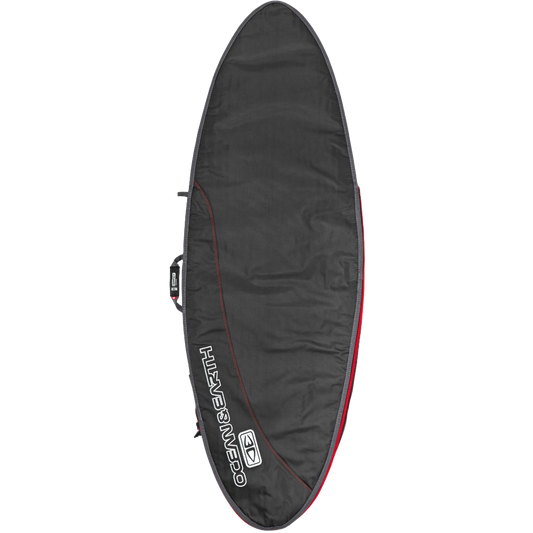 O&E Ocean & Earth Compact Day Fish Cover 5'8" Black/Red