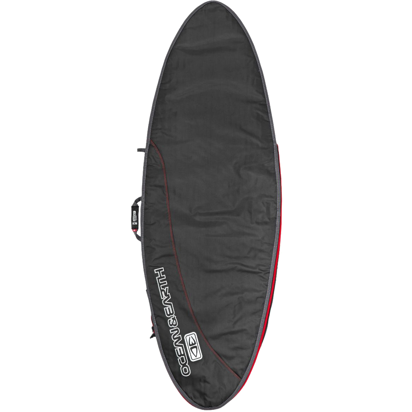 O&E Ocean & Earth Compact Day Fish Cover 6'4" Black/Red