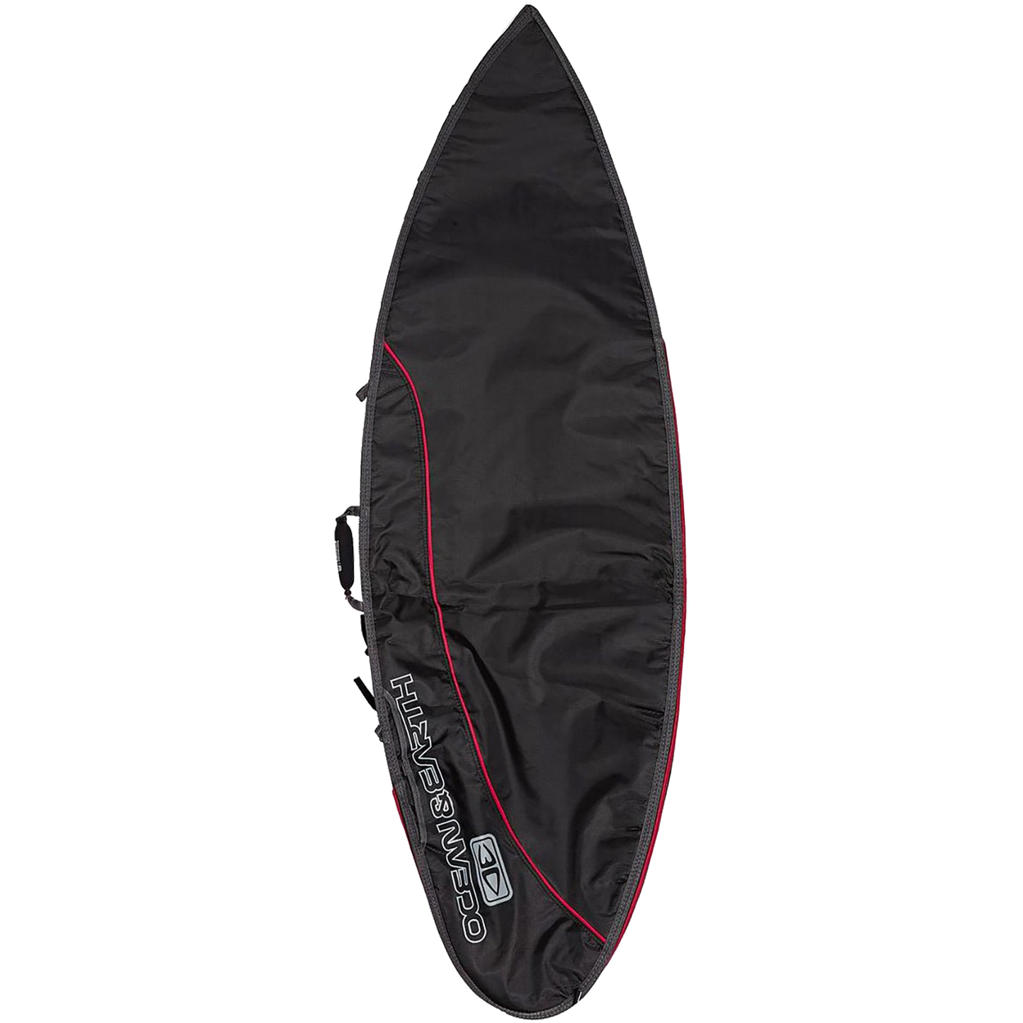 O&E Ocean & Earth Aircon Shortboard Cover 6'8" Black/Red