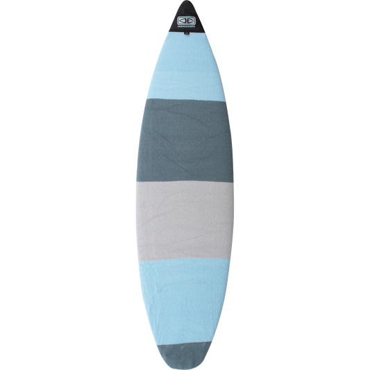 O&E Ocean & Earth Shortboard Stretch Cover 5'8" Blue Stripe