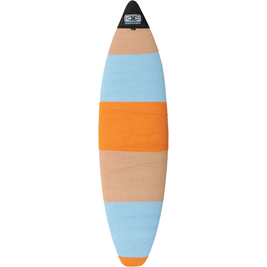 O&E Ocean & Earth Shortboard Stretch Cover 6'6" Orange Stripe