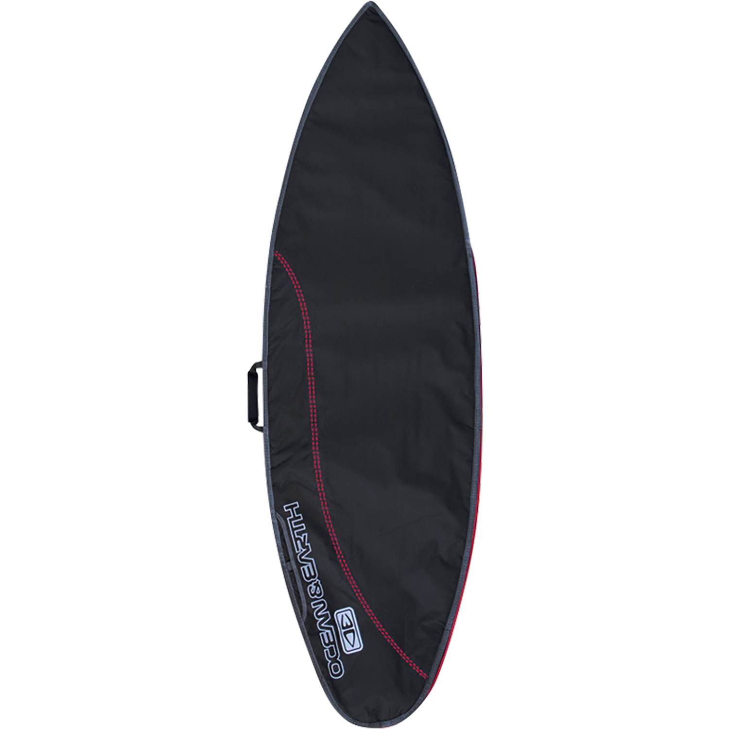 O&E Ocean & Earth Compact Day Shortboard Cover 7'0" Black/Red