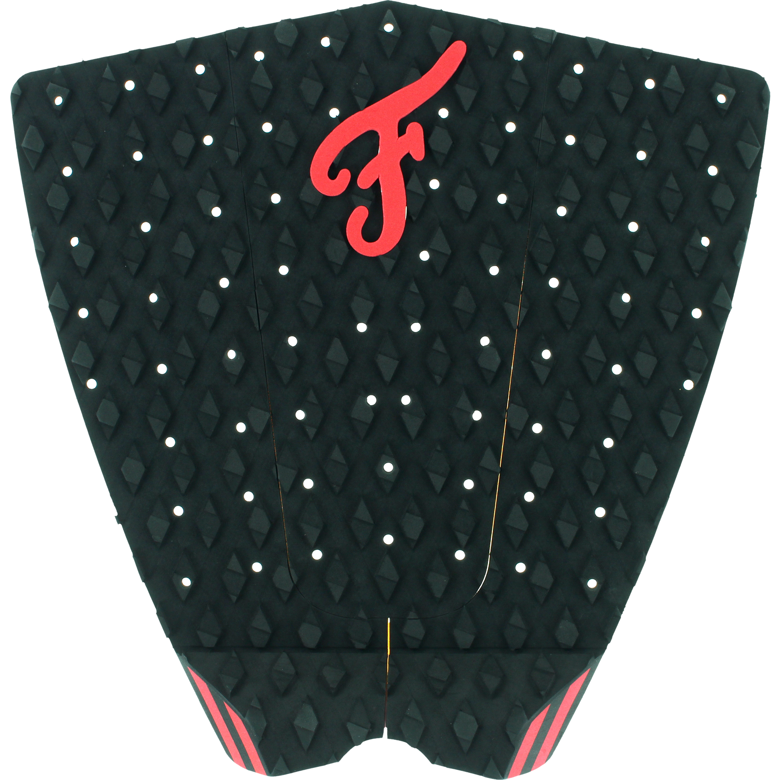Famous Fillmore Black/Red Surfboard Traction Pad - 3 PIECES | Universo Extremo Boards Surf & Skate