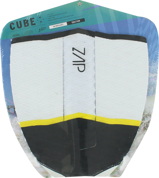 Zap Cube Tail Pad Black/White/Yellow | Universo Extremo Boards Surf & Skate