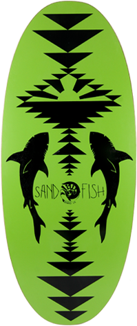Skimboard Sandfish 43" Shoreskate Green Skimboard| Universo Extremo Boards