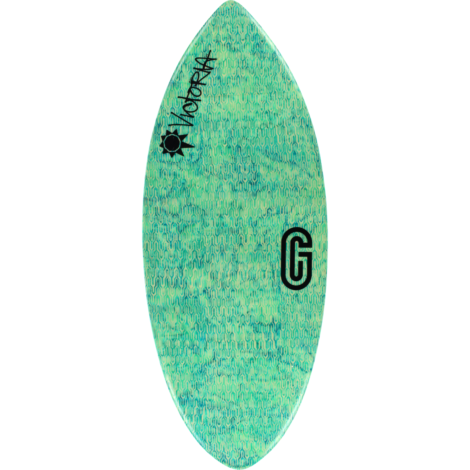 Victoria Grommet Skimboard - LARGE 49.5x21.5 - Aqua  | Universo Extremo Boards Surf & Skate
