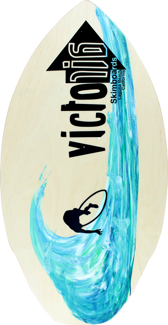 Victoria Woodie ML 39.7x20.1 Blue Skimboard  | Universo Extremo Boards Surf & Skate