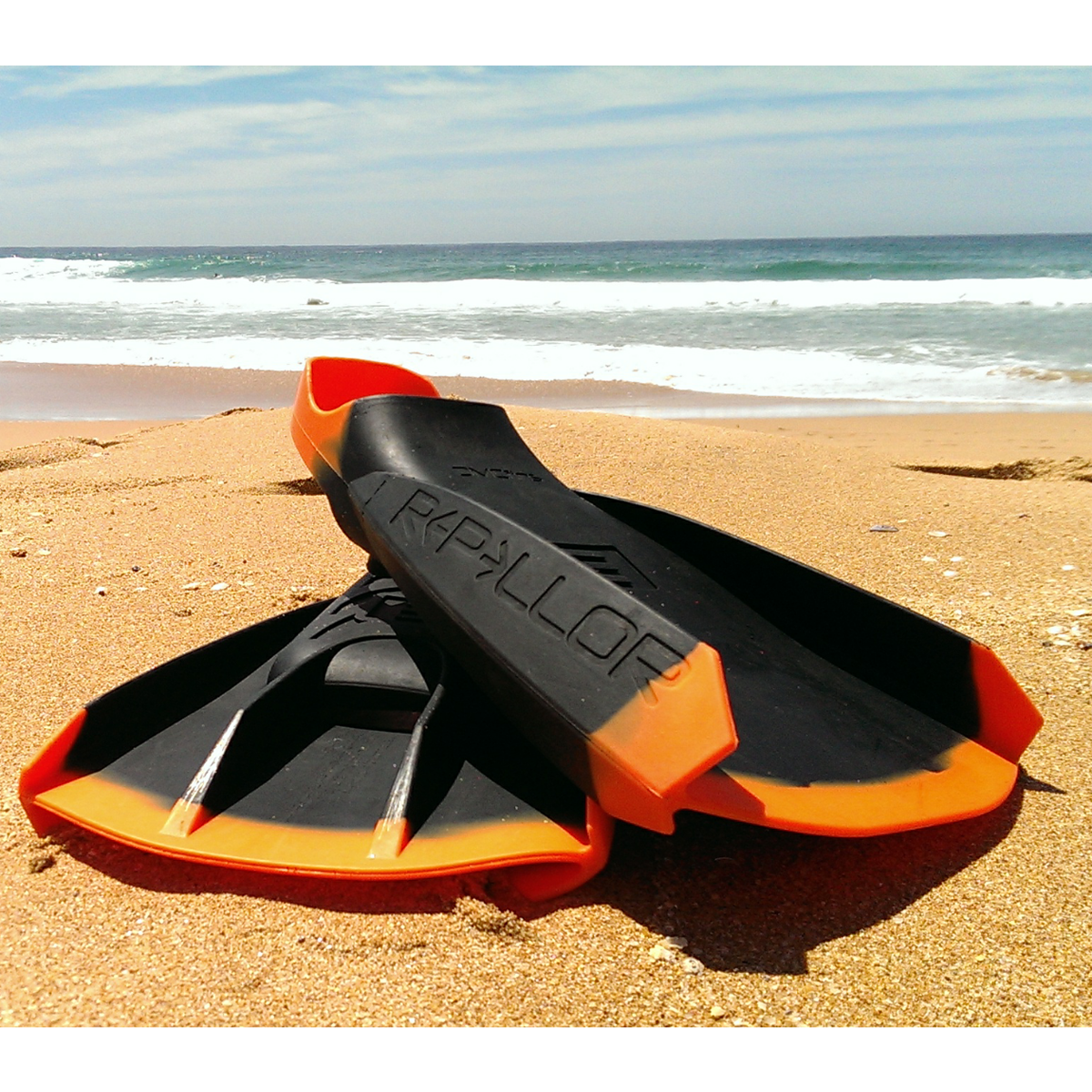 Dmc Repellor Swim Fins L-Black/Orange (Size10-11)