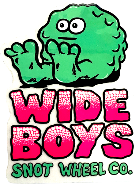 Snot Wide Boys Sticker 2.25x3.12" Pink