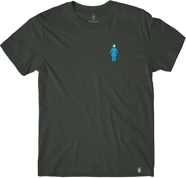 Girl Dialog T-Shirt - Size: LARGE Tar Black