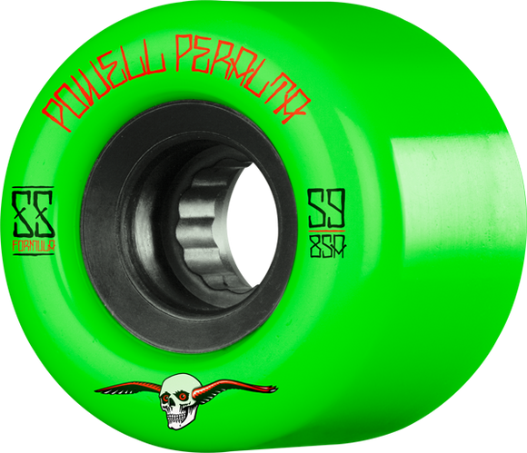 Powell Peralta G-Slides 59mm 85a Green/Black Skateboard Wheels (Set of 4)