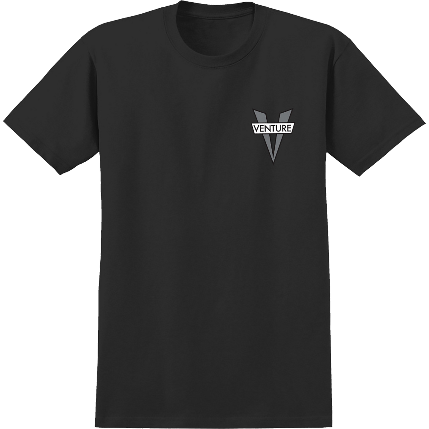 Venture Heritage V Short Sleeve T-Shirt - Size: SMALL Black/Grey