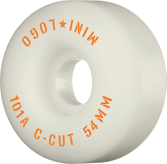 Mini Logo C-Cut 54mm 101a White  Skateboard Wheels (Set of 4)