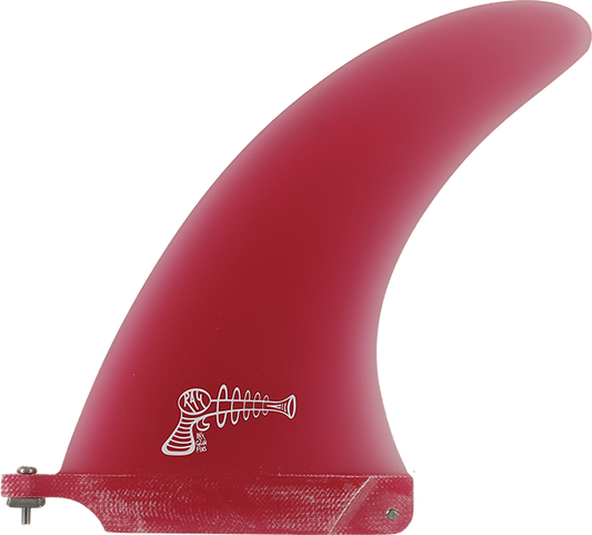 Ray Gun Fiberglass Center Fin 9.0" Red Surfboard FIN 