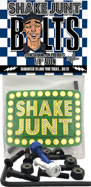 Shake Junt Hamilton 7/8" Allen Black/Blue/White 1 Set