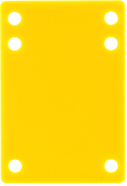 Blank Riser Rubber 1/8" Yellow 1pc
