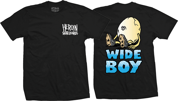Heroin Wide Boy T-Shirt - Size: SMALL Black