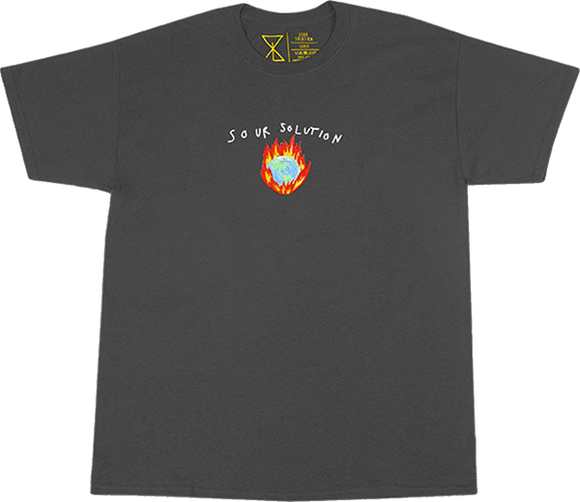 Sour In Flames T-Shirt - Size: X-LARGE Heather Grey