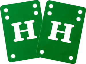 Blank H-Block Riser Set 2mm Green - PACK 2PIECES