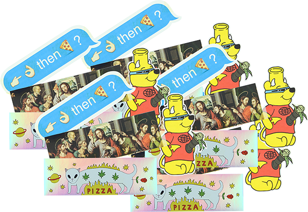Pizza Sticker Pack#2 20/Pack Assorted Decals