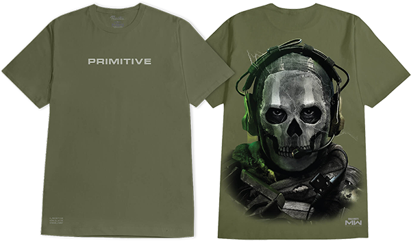 Primitive Ghost T-Shirt - Size: SMALL Military