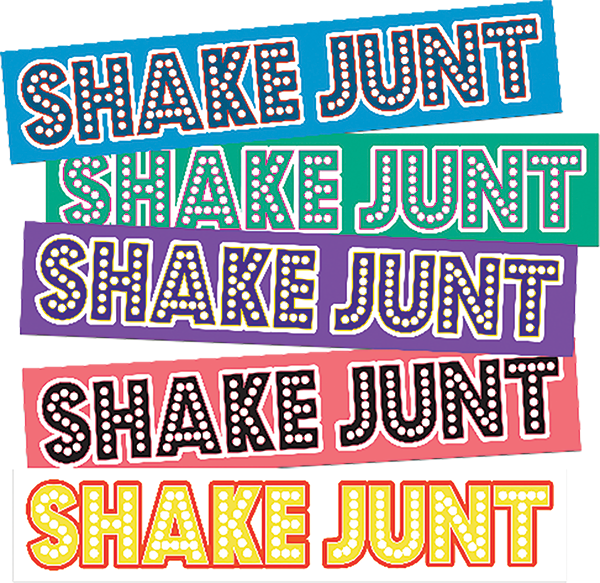 Shake Junt 10/Pk Assorted  Stretch Pastel Sticker Pack