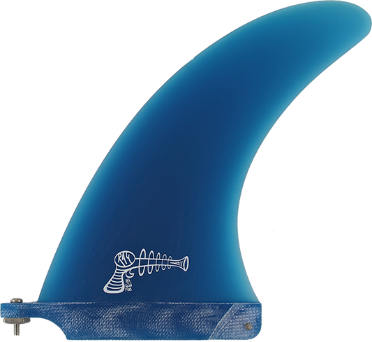 Ray Gun Fiberglass Center Fin 8.0" Blue Surfboard FIN 