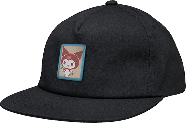 Girl Hello Kitty Kuromi 5p Skate HAT - Adjustable Black 