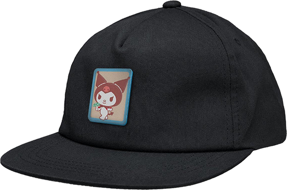 Girl Hello Kitty Kuromi 5p Skate HAT - Adjustable Black 