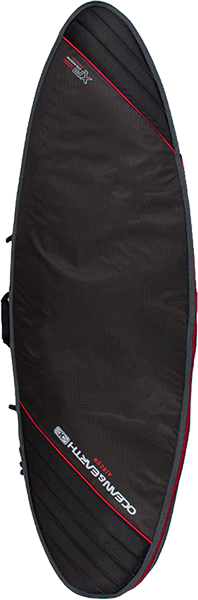 Ocean and Earth Aircon Fish Cover 7'8" Bk/Red/Grey