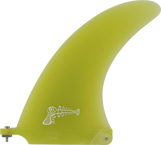 Ray Gun Fiberglass Center Fin 7.5" Yellow Surfboard FIN 