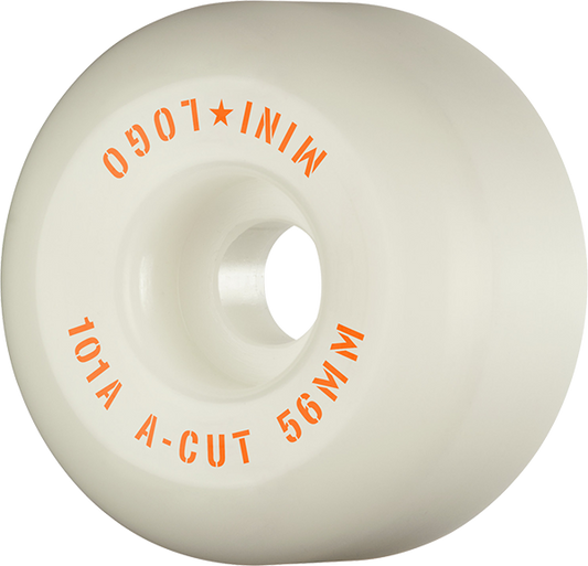 Mini Logo A-Cut 56mm 101a White  Skateboard Wheels (Set of 4)