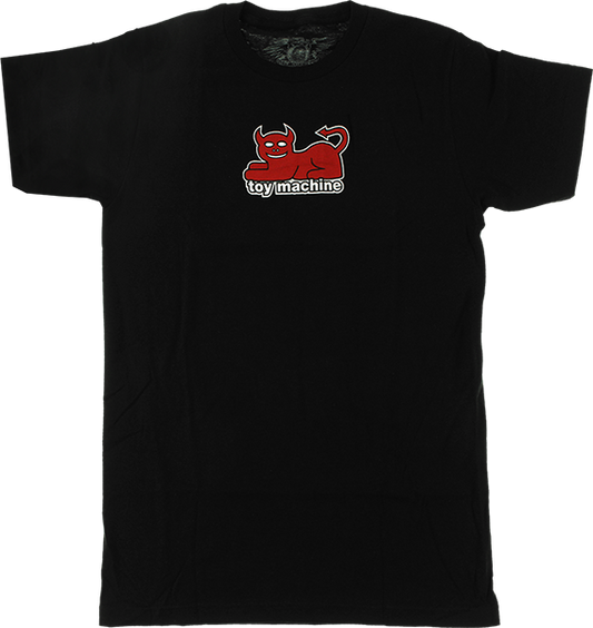 Toy Machine Devil Cat T-Shirt - Size: SMALL Black
