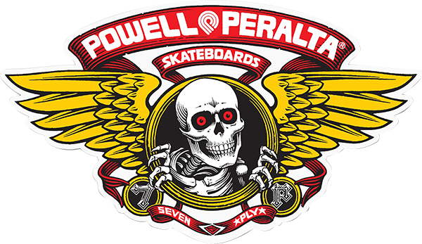 Powell Peralta Winged Ripper Og Oval Decal Red