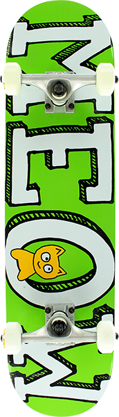 Meow Logo Complete Skateboard -7.75 Green 
