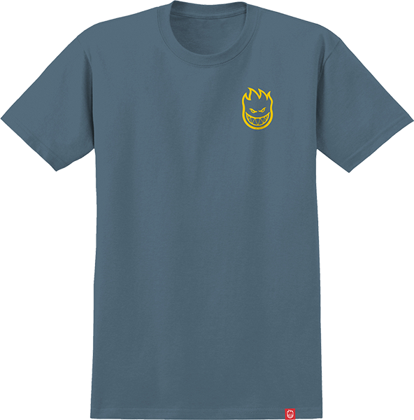 Spitfire Lil Bighead T-Shirt - Size: SMALL Blue/Yellow