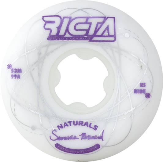 Ricta Brevard Orbital 53mm 99a Wt/Pur Skateboard Wheels (Set of 4)