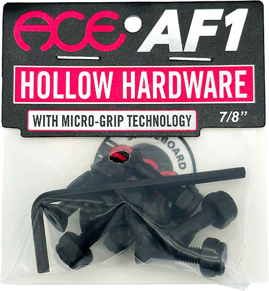 Ace 7/8" Allen Hollow W/Grippers Hardware Set Black