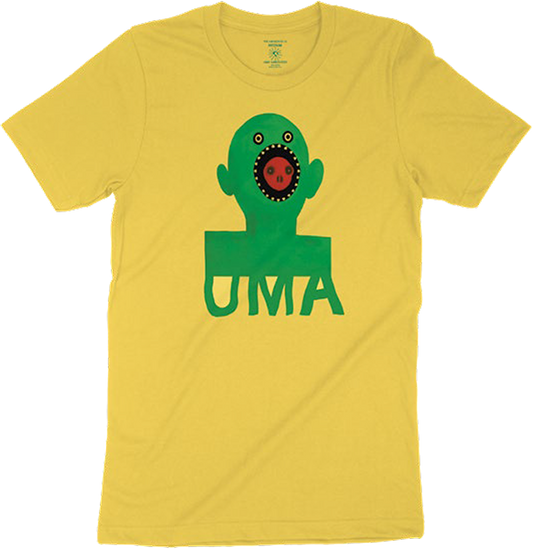 Uma Mouthface T-Shirt - Size: X-LARGE Yellow