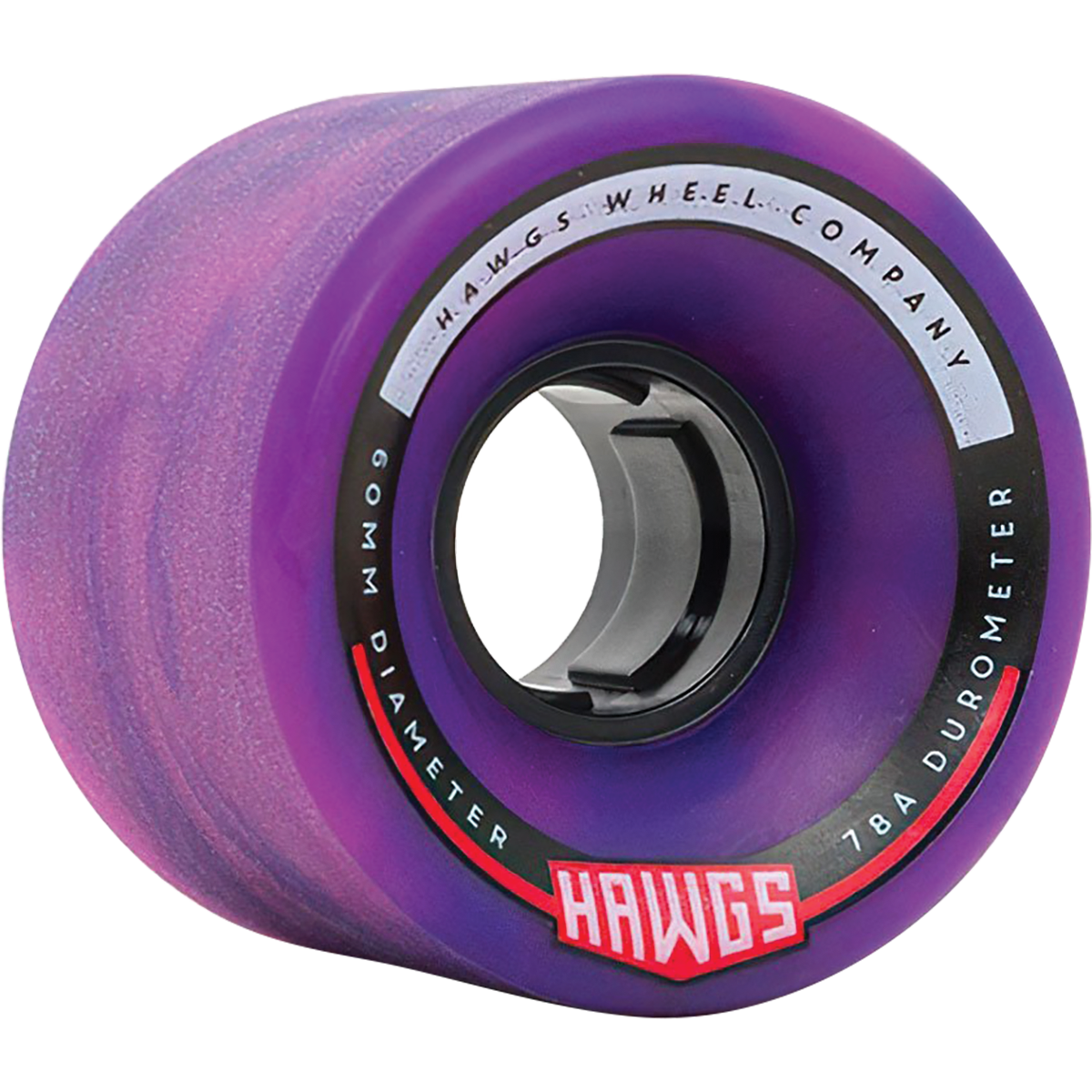 Hawgs Chubby Hawg 60mm 78a Purple/Pink Skateboard Wheels (Set of 4)