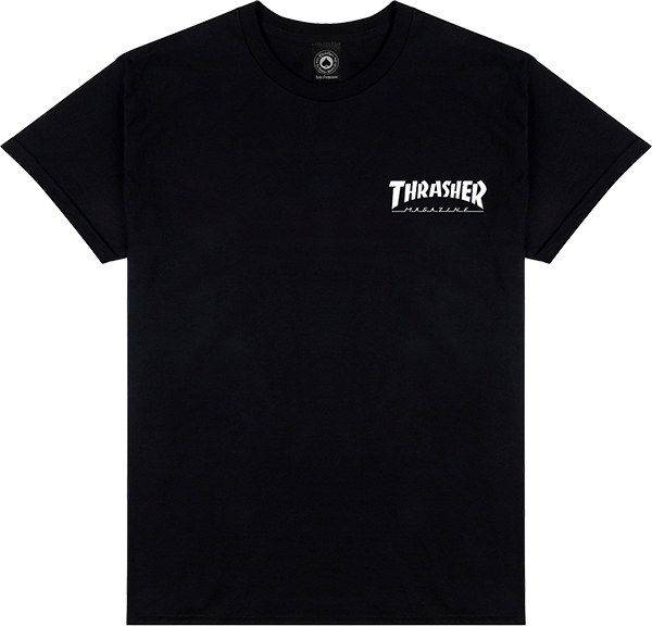 Thrasher Little Thrasher T-Shirt - Size: X-LARGE Black